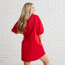 Load image into Gallery viewer, Caryn Lawn Erin Dress Red