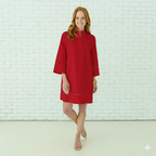Caryn Lawn Lauren Dress Red