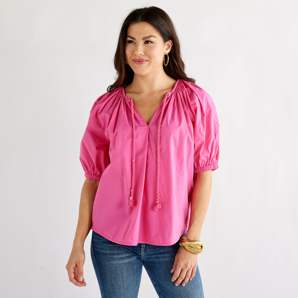 Caryn Lawn Gia Top Pink