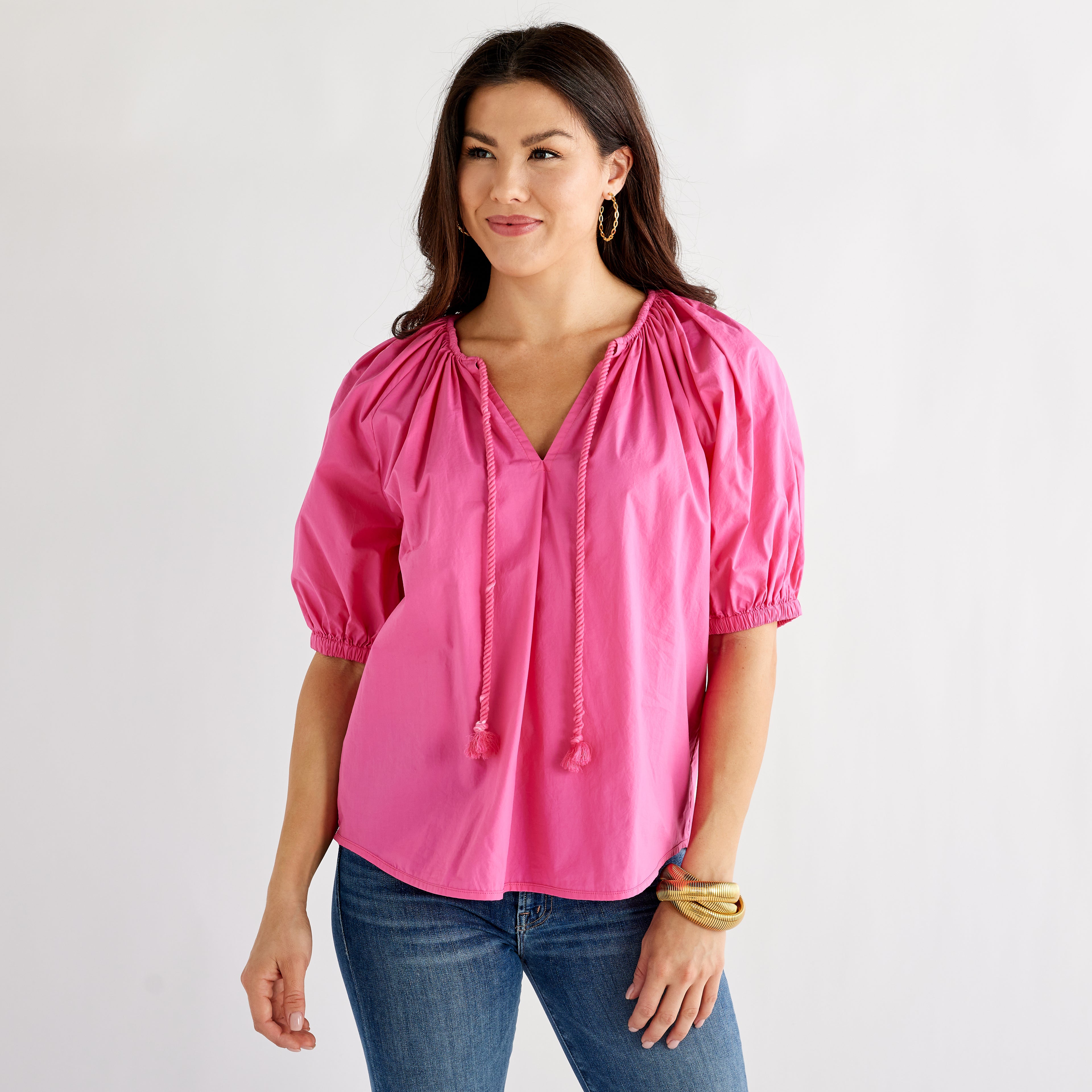 Caryn Lawn Gia Top Pink