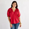 Caryn Lawn Gia Top Red