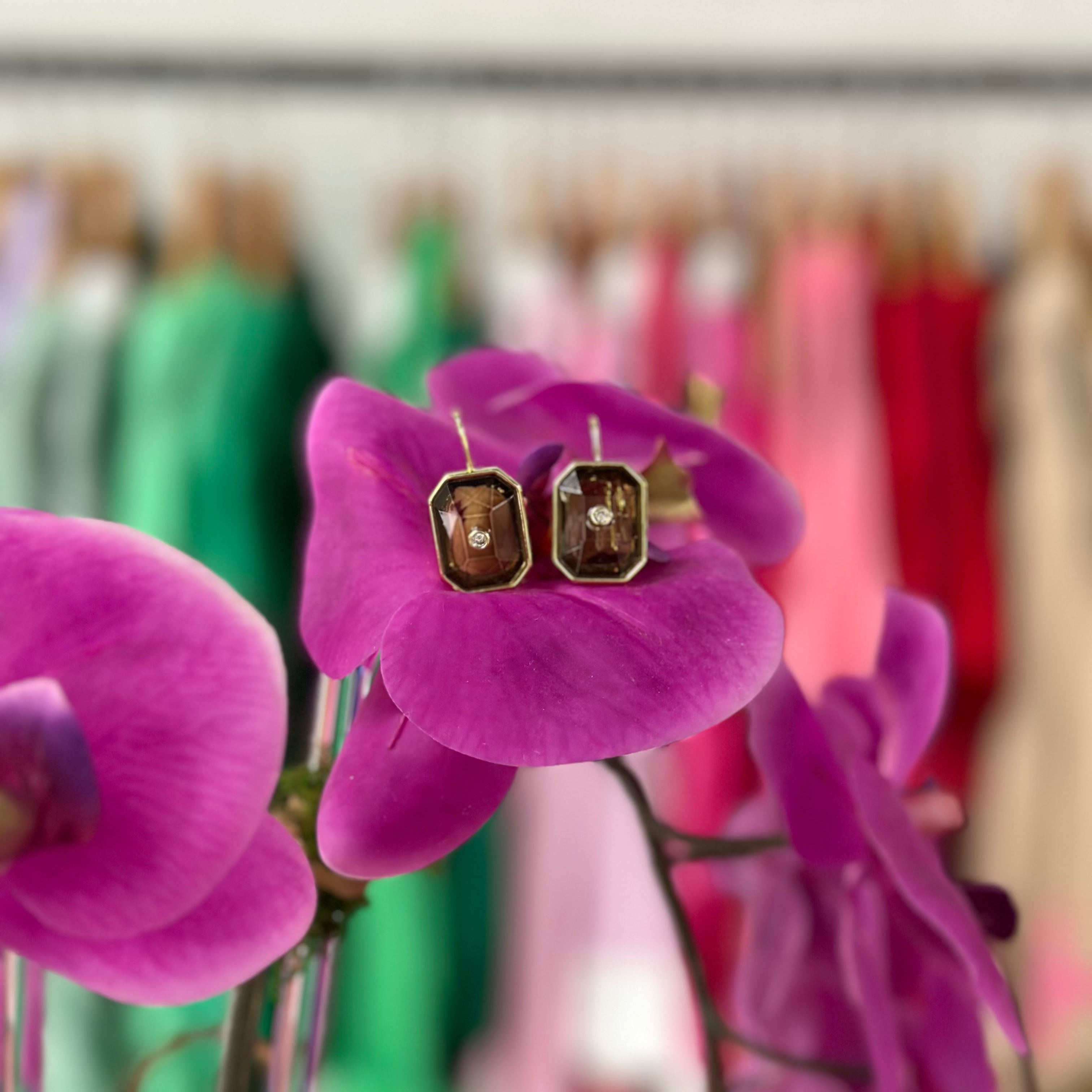Caryn Lawn Grace Earring Amber