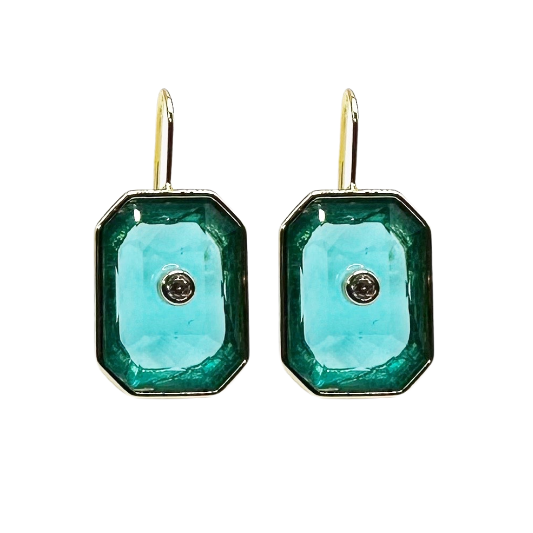 Caryn Lawn Grace Earring Aqua