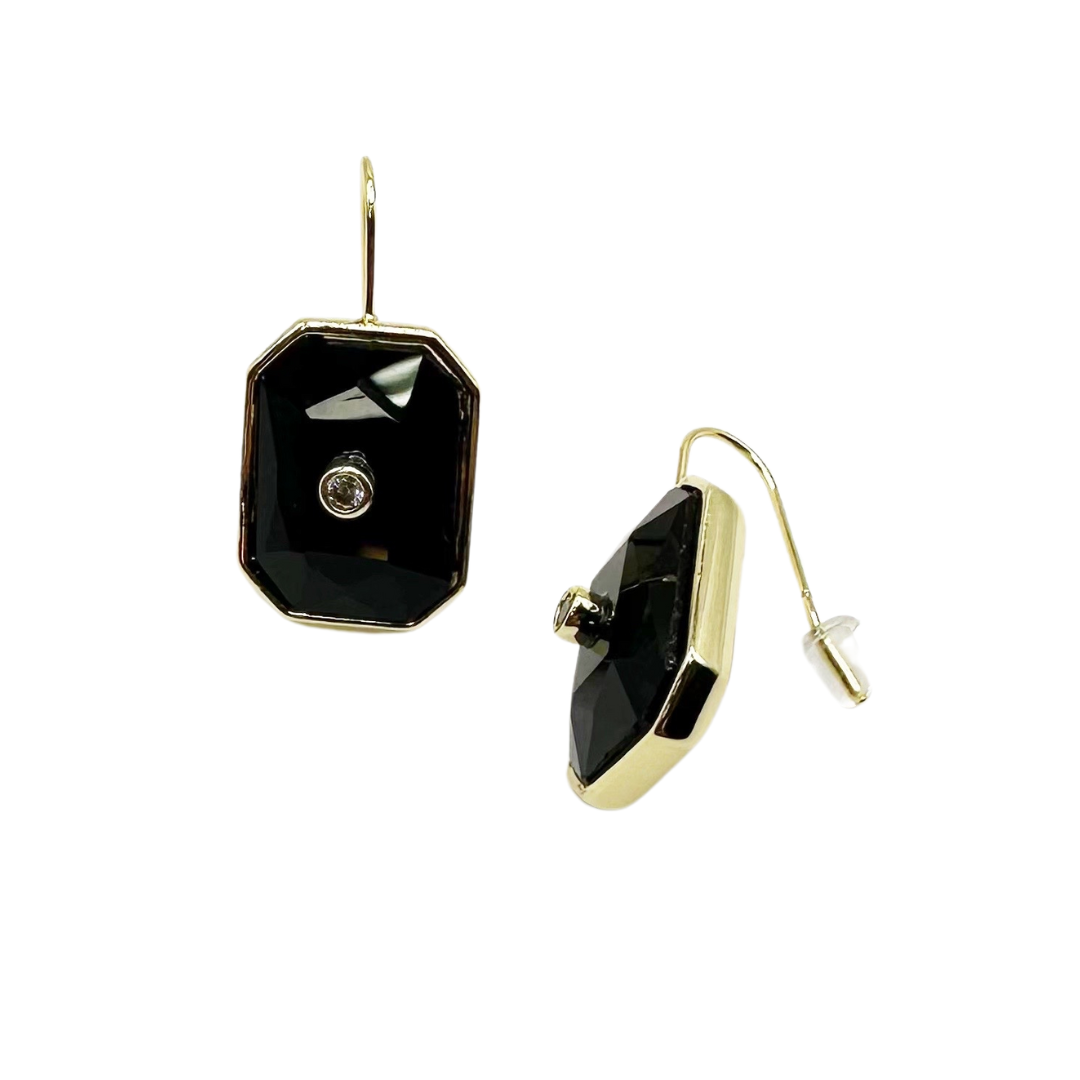 Caryn Lawn Grace Earring Black