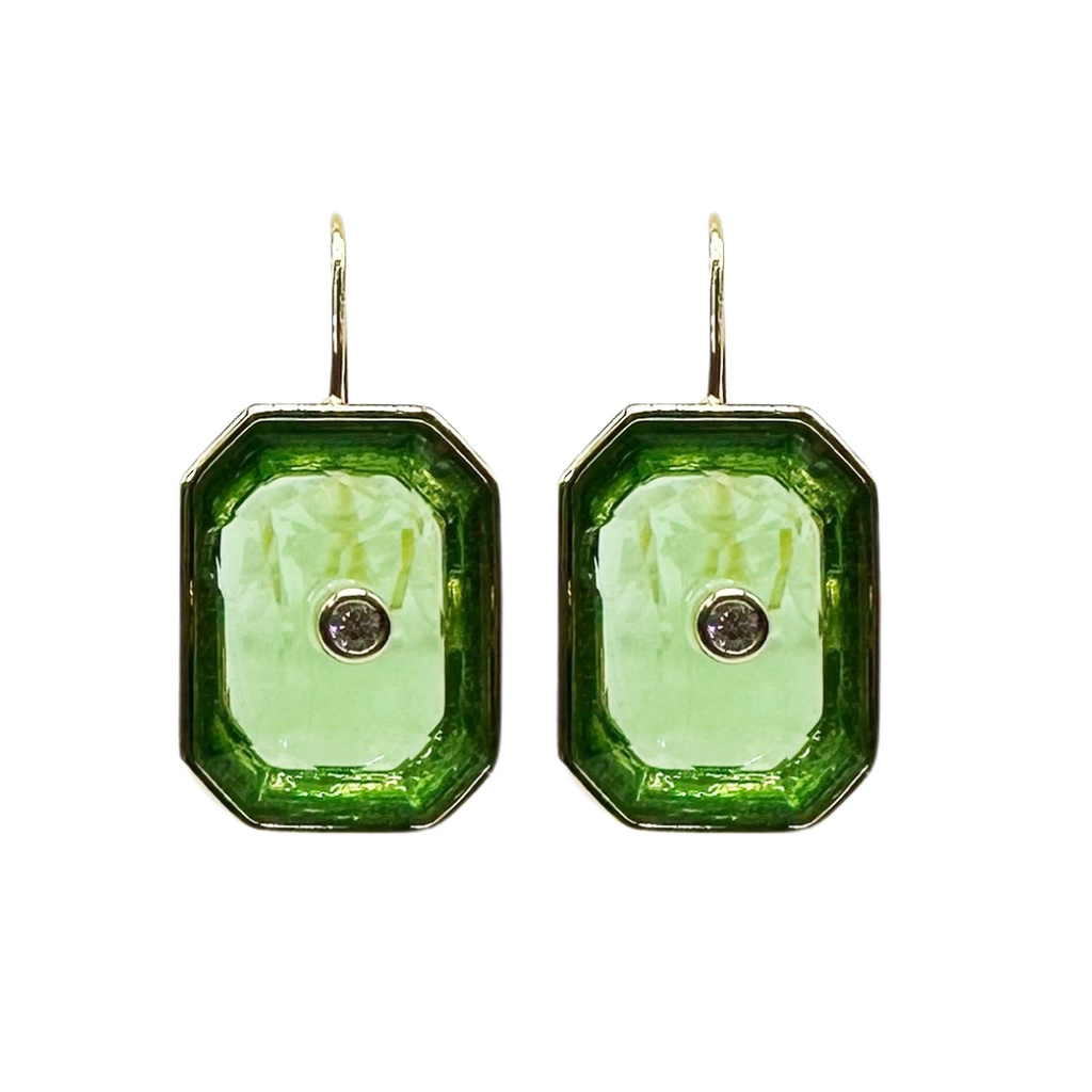 Caryn Lawn Grace Earring Green