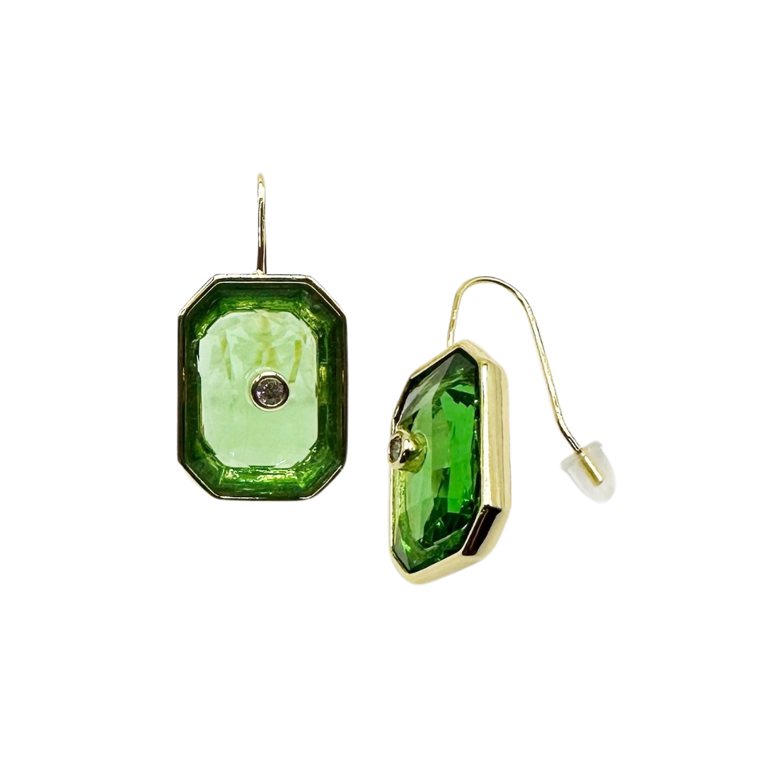 Caryn Lawn Grace Earring Green