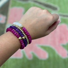 Load image into Gallery viewer, Caryn Lawn Palermo Stone Bracelet Purple