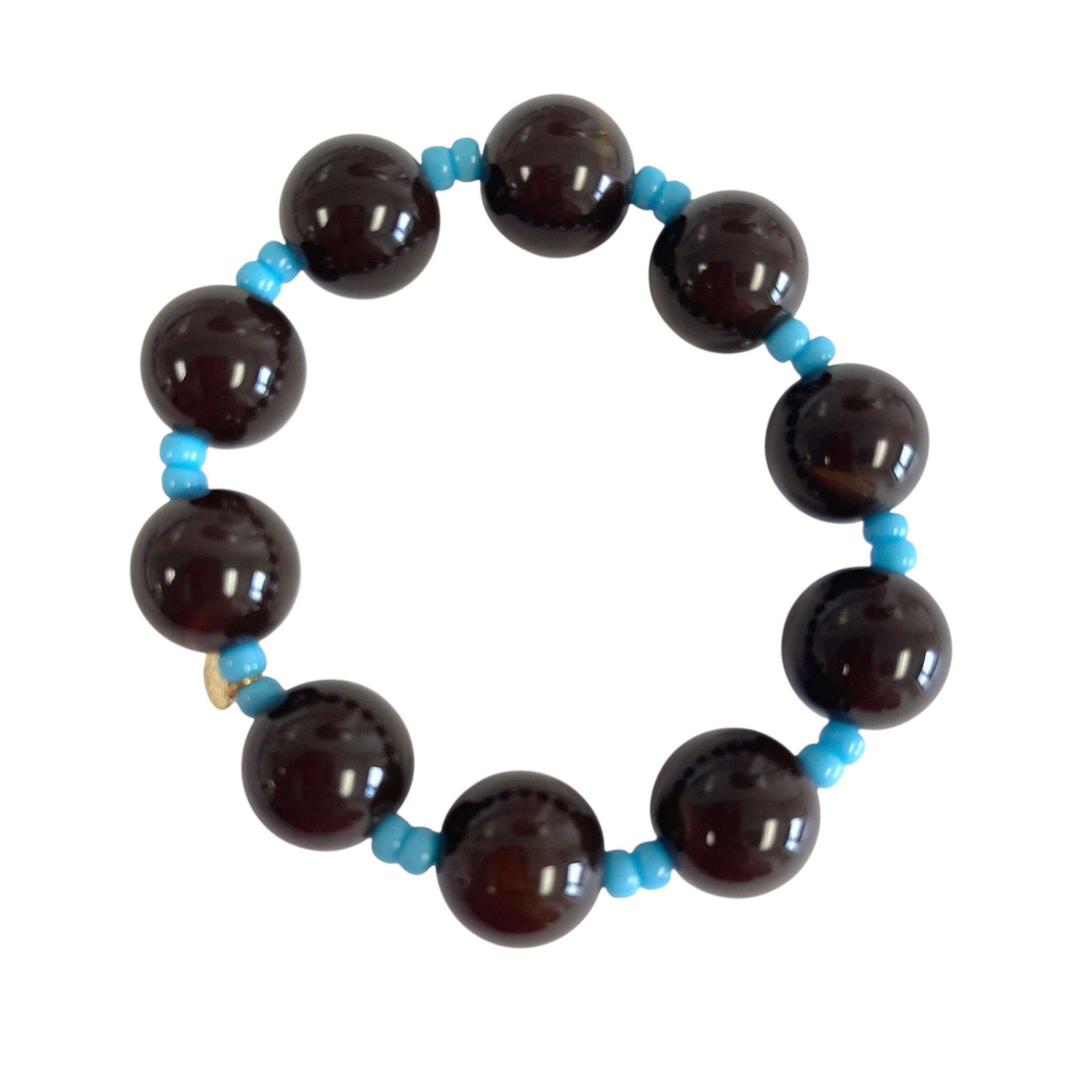 Sicily Bracelet Brown/Light Blue