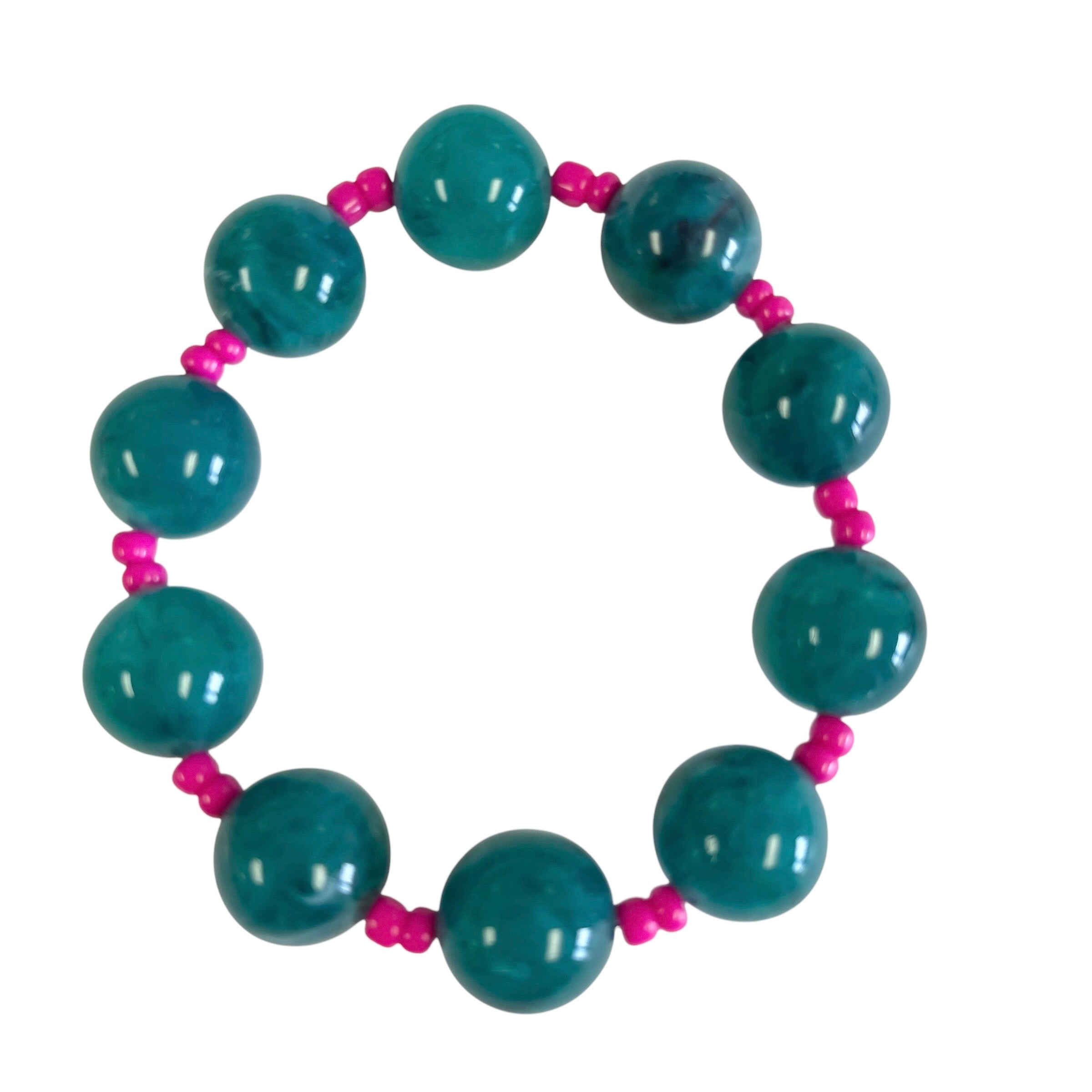Sicily Bracelet Teal/Pink