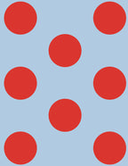 Caryn Lawn Blue/red polka dot Sleep Shirt