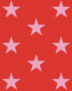 Caryn Lawn Red/pink star Sleep Shirt