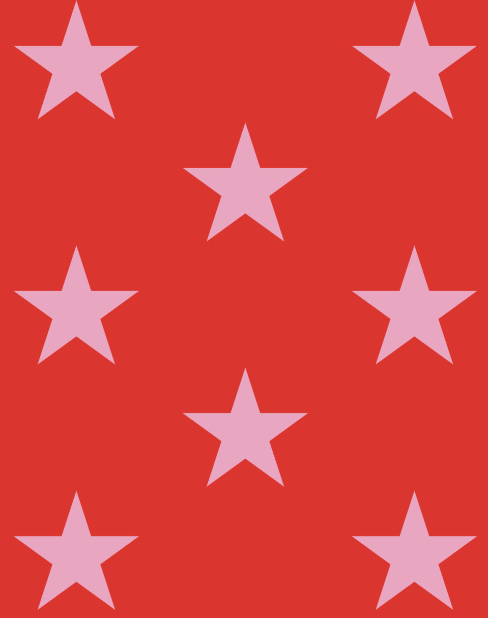 Caryn Lawn Red/pink star Sleep Shirt