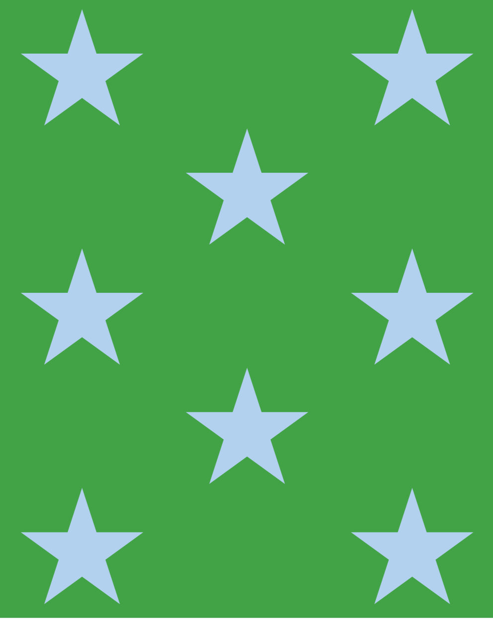 Caryn Lawn Green/blue star Sleep Shirt