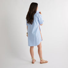 Load image into Gallery viewer, Caryn Lawn Jackie Dress Blue Stripe