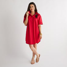 Load image into Gallery viewer, Caryn Lawn Jackie Dress Red