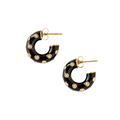 Caryn Lawn Jane Hoop Earring Black