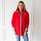 Caryn Lawn Katherine Top Red and Black