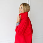 Caryn Lawn Katherine Top Red and Black