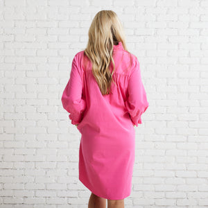 Caryn Lawn Kimberly Corduroy Dress Pink