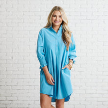 Load image into Gallery viewer, Caryn Lawn Kimberly Corduroy Dress Powder Blue