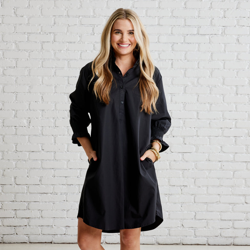 Kimberly Dress with Velvet Black