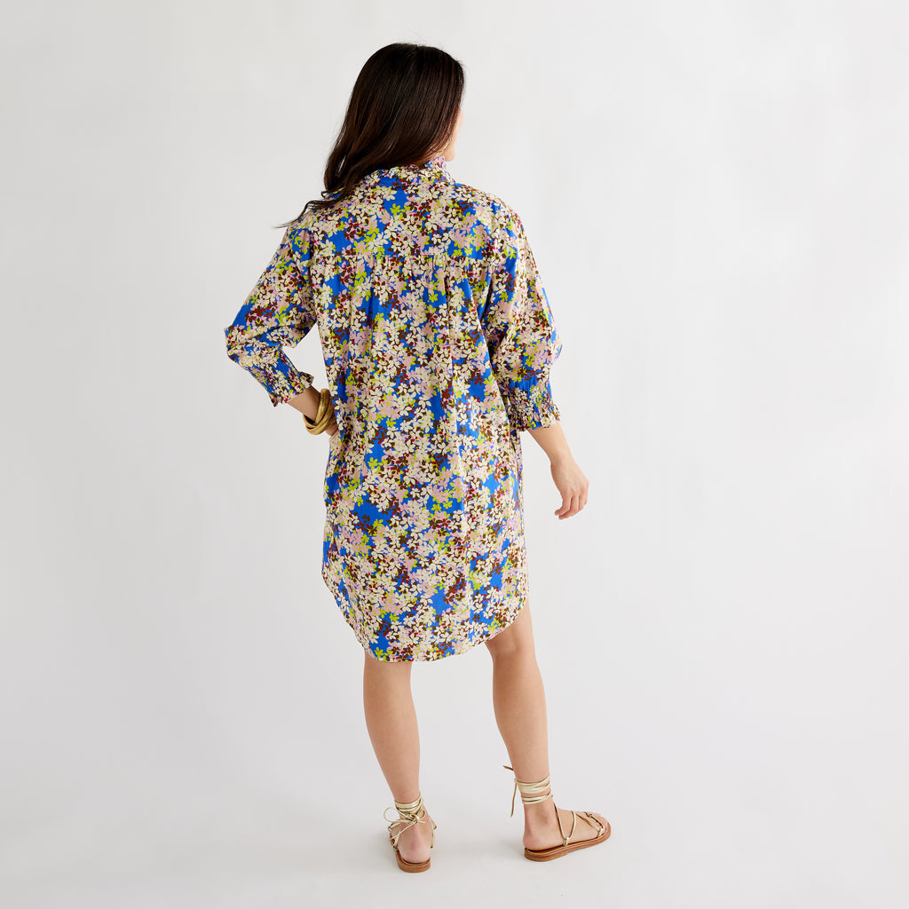 Caryn Lawn Kimberly Dress Blue Floral