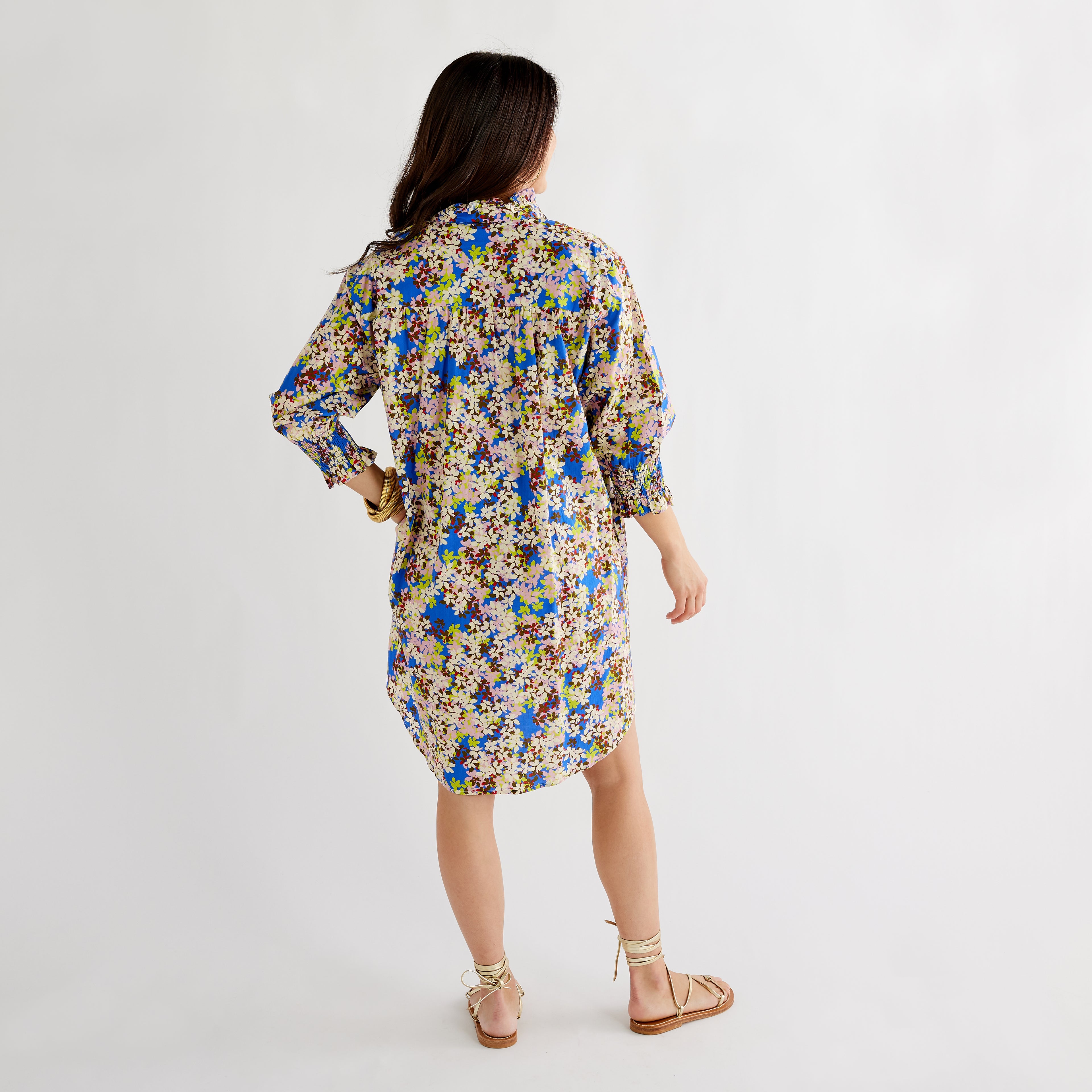Caryn Lawn Kimberly Dress Blue Floral