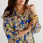 Caryn Lawn Kimberly Dress Blue Floral