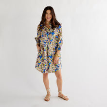 Load image into Gallery viewer, Kimberly Dress Blue Floral