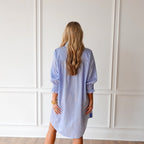 Caryn Lawn Kimberly Dress Blue Stripe