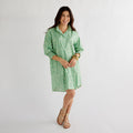 Caryn Lawn Kimberly Dress Green Poppy