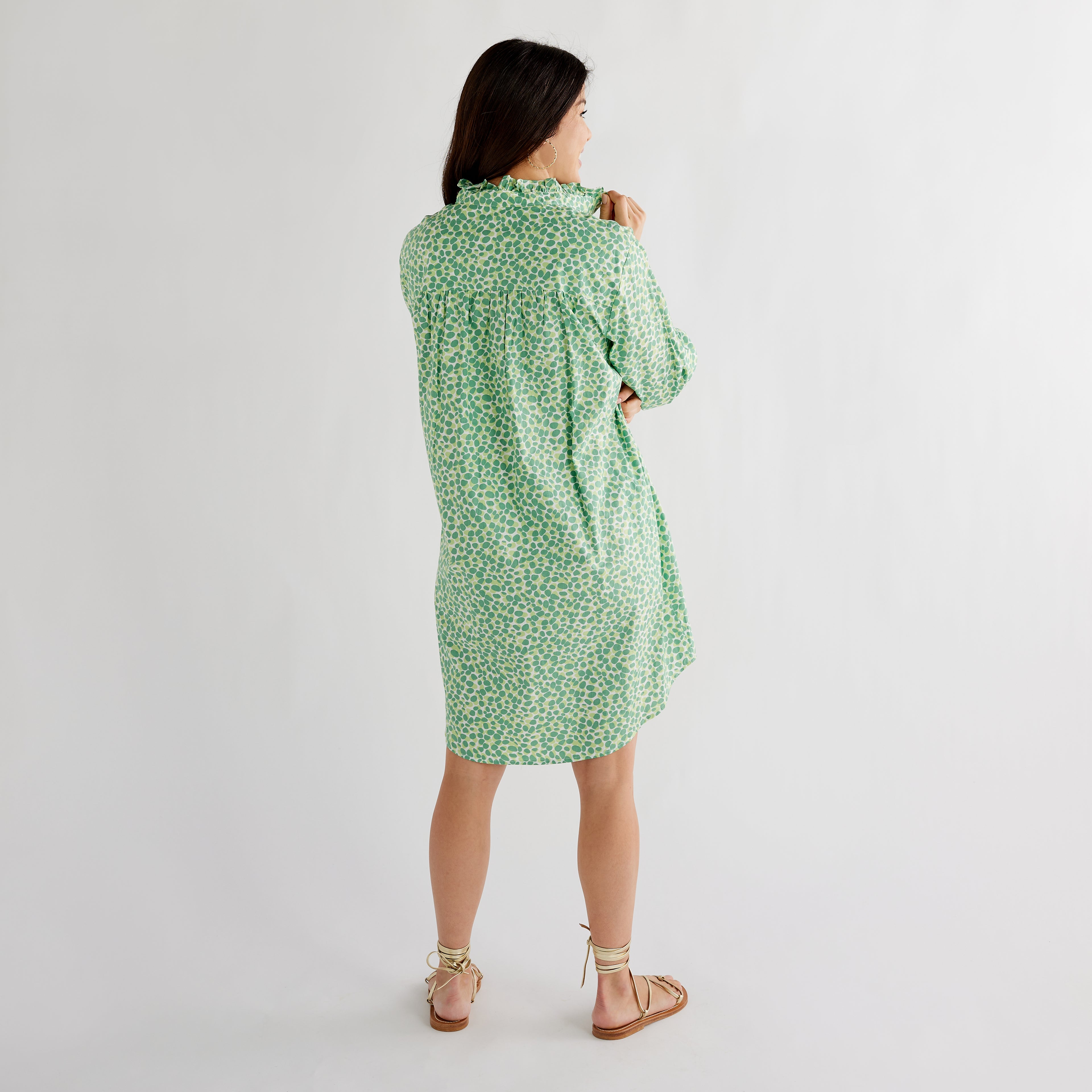 Caryn Lawn Kimberly Dress Green Poppy