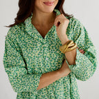 Caryn Lawn Kimberly Dress Green Poppy