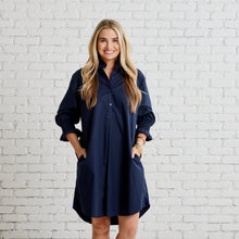 Load image into Gallery viewer, Caryn Lawn Kimberly Dress with Velvet Midnight