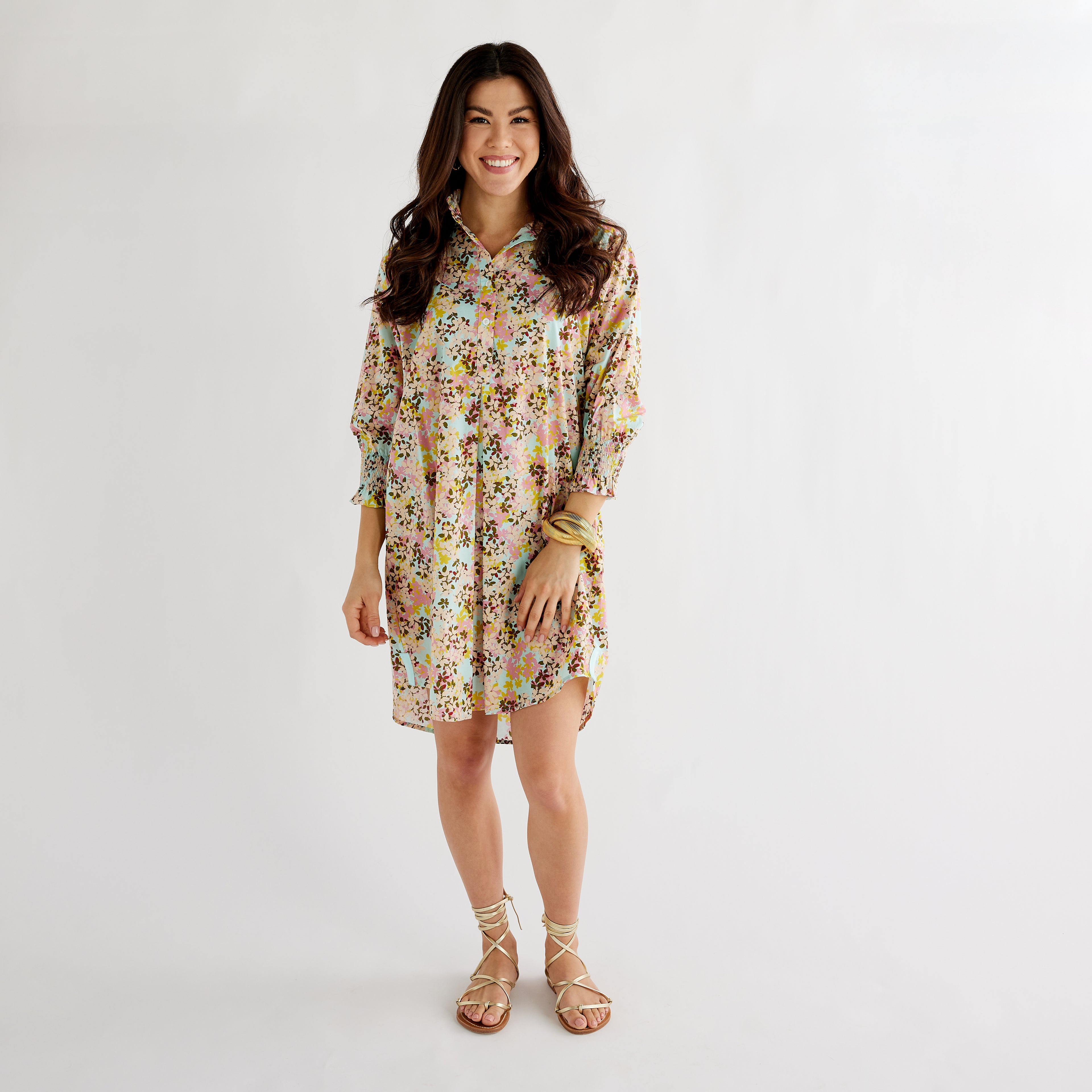 Caryn Lawn Kimberly Dress Pink Floral