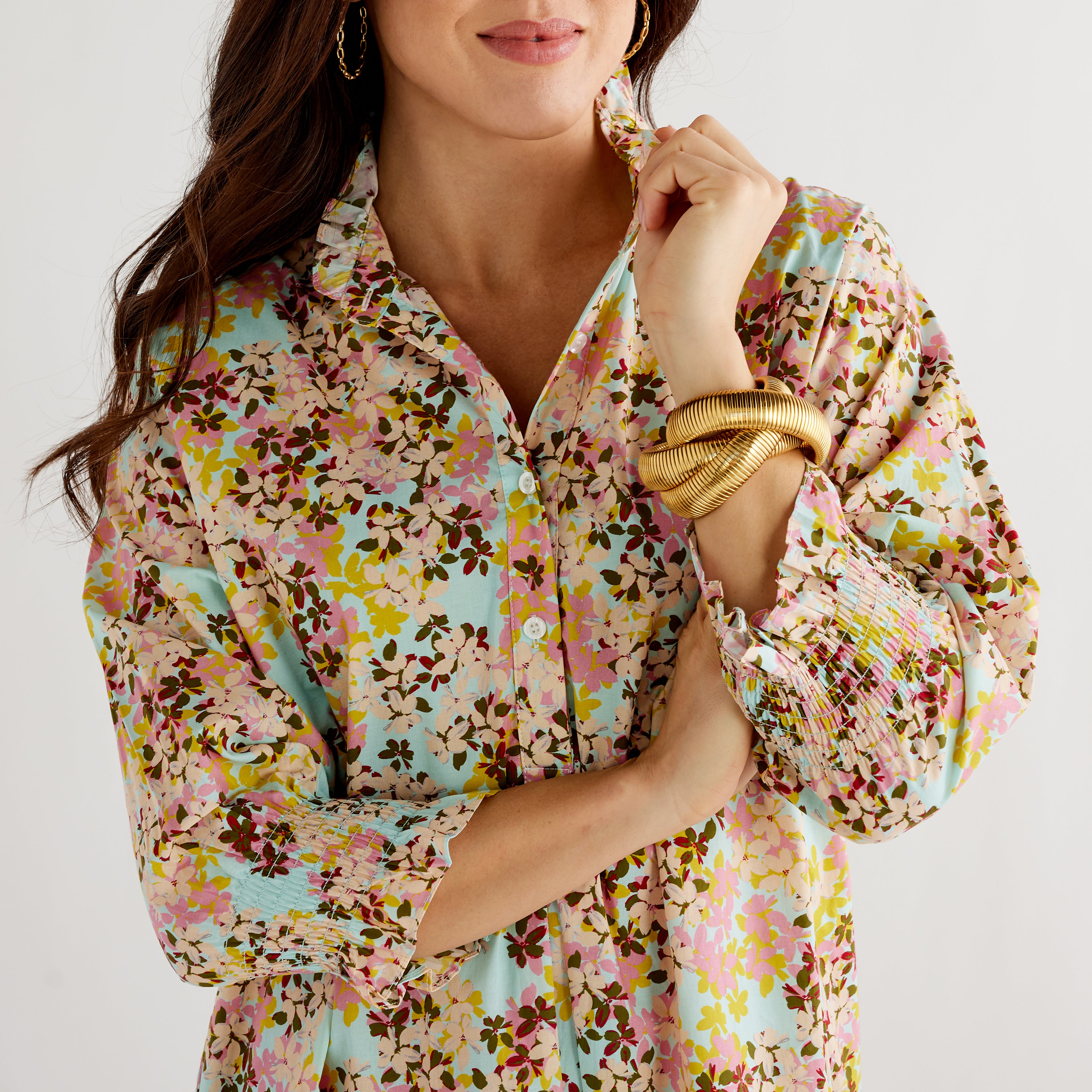 Caryn Lawn Kimberly Dress Pink Floral