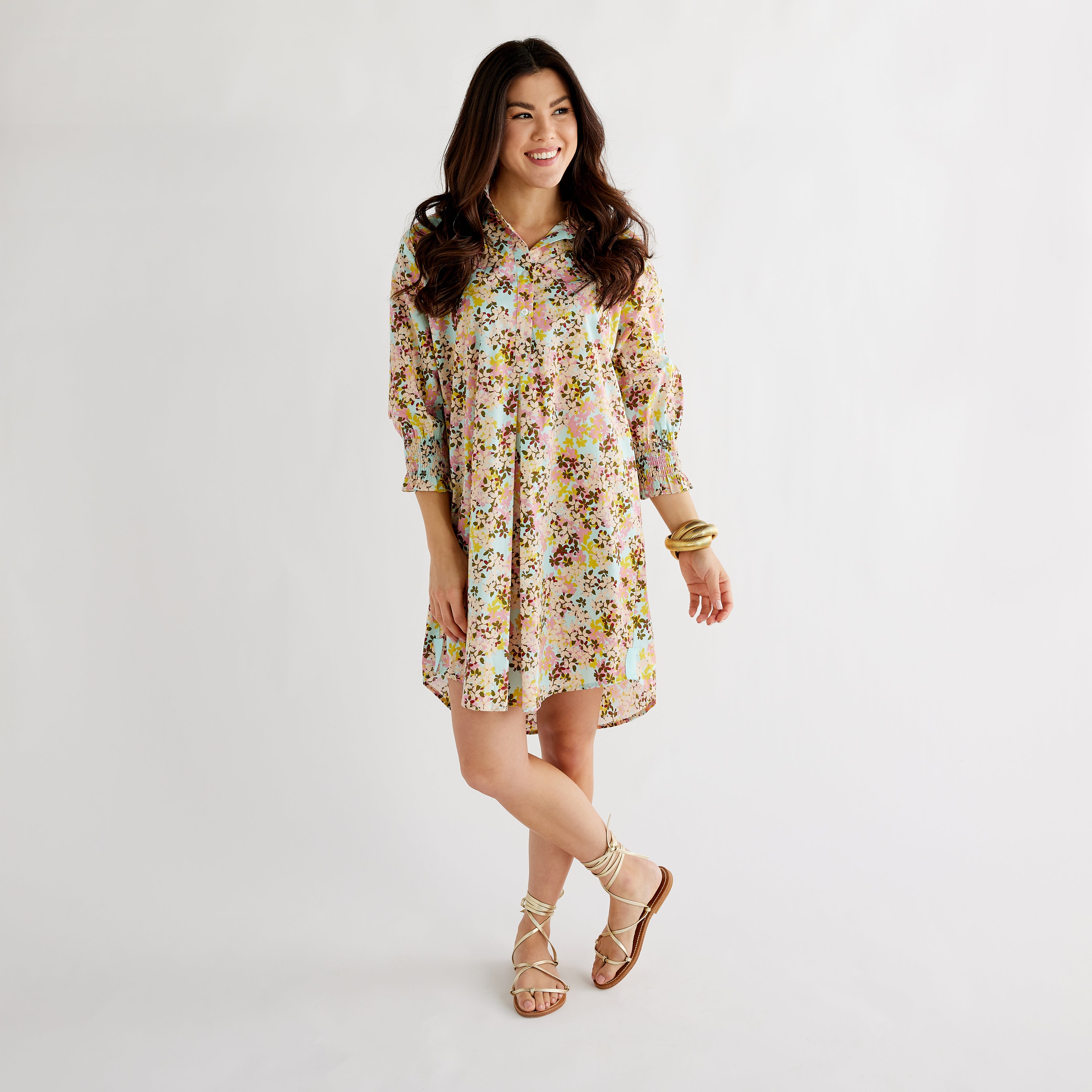 Caryn Lawn Kimberly Dress Pink Floral