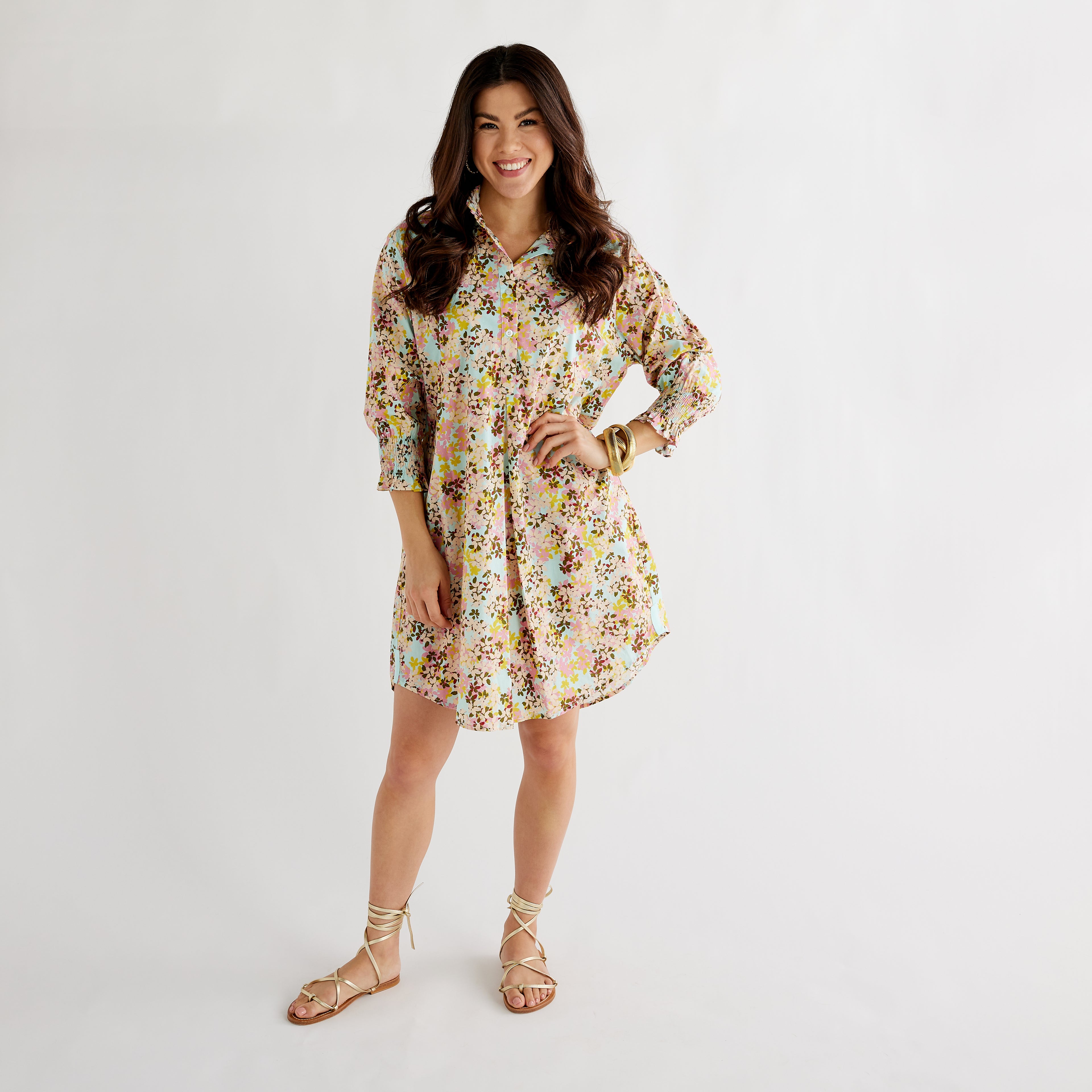 Caryn Lawn Kimberly Dress Pink Floral