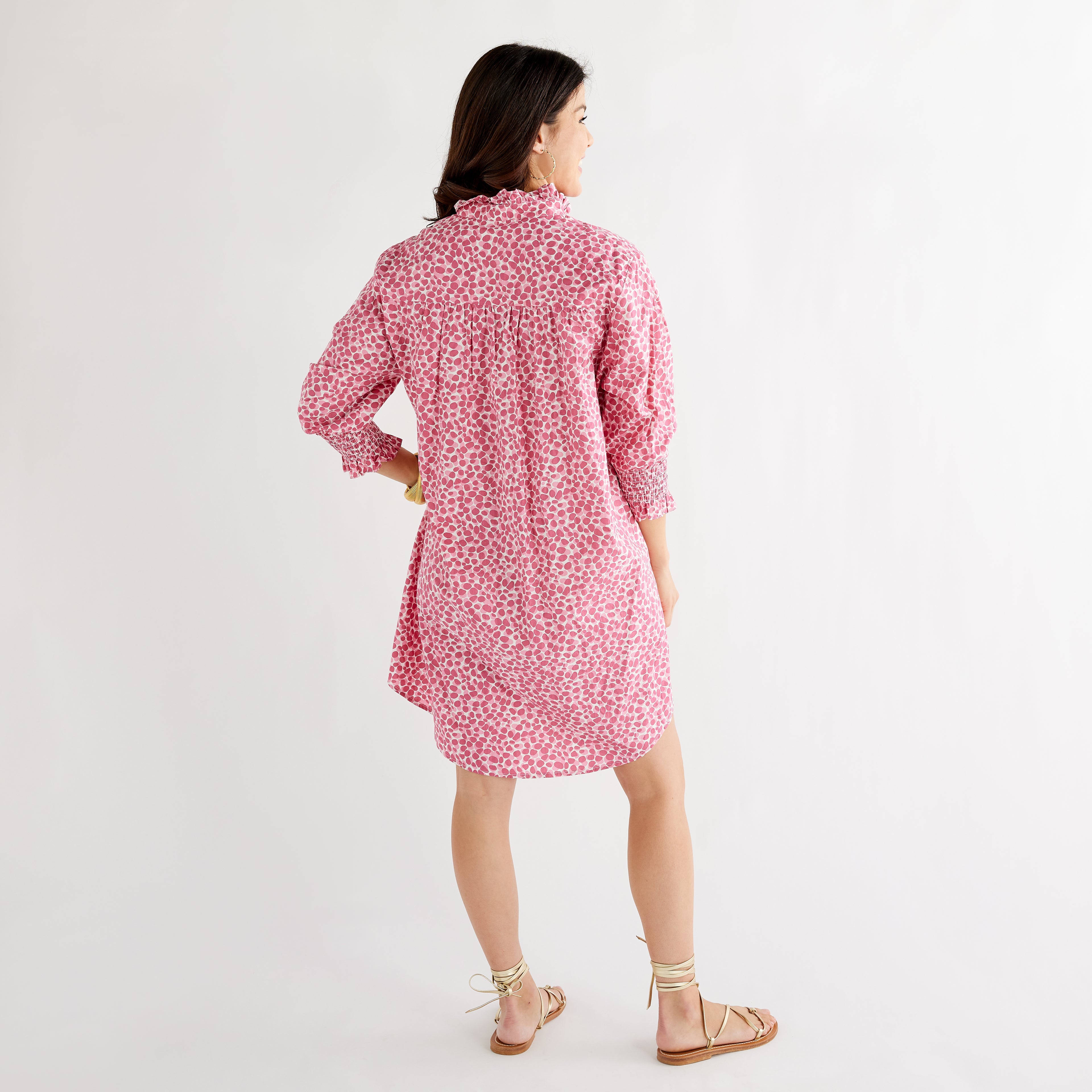 Caryn Lawn Kimberly Dress Pink Poppy