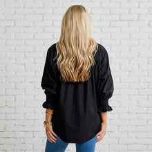 Load image into Gallery viewer, Caryn Lawn Kimberly Top with Velvet Black