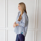 Caryn Lawn Kimberly Top Forest Stripe
