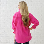 Caryn Lawn KIMBERLY SPARKLE TOP PINK