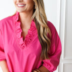 Caryn Lawn Kit Dress Hot Pink