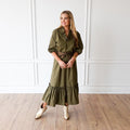 Caryn Lawn Kit Dress Olive
