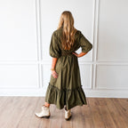 Caryn Lawn Kit Dress Olive