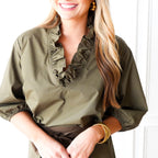 Caryn Lawn Kit Dress Olive