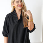 Caryn Lawn Kit Top Black