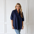 Caryn Lawn Kit Top Navy