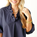 Caryn Lawn Kit Top Navy