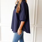 Caryn Lawn Kit Top Navy